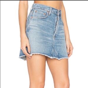 Agolde Los Angeles Premium Denim Skirt Size 26 Waist